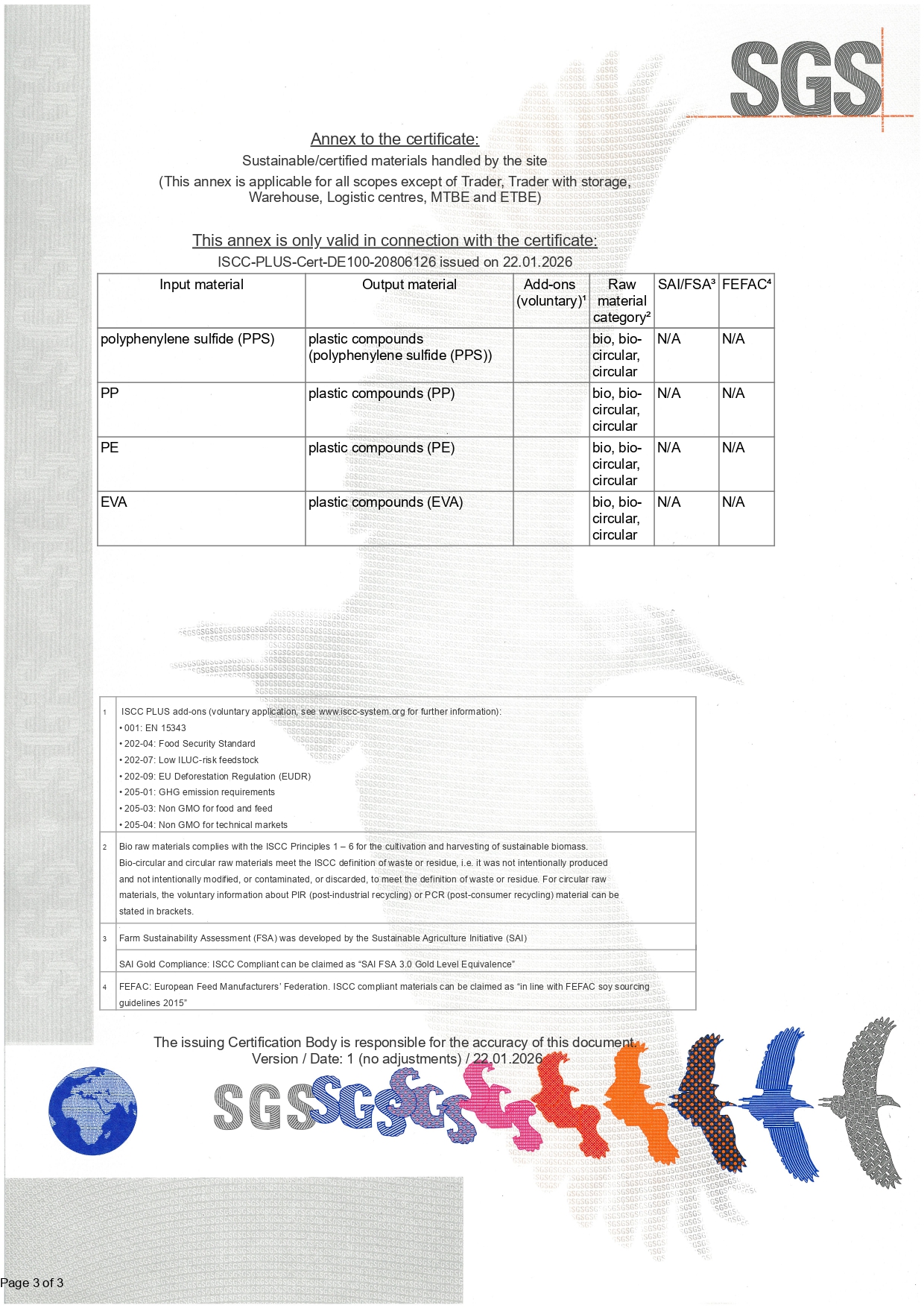 2025年度 ISCC PLUS認証 認証書（登録番号：ISCC-PLUS-Cert-DE100-20806126） page3